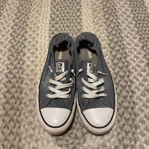 Grey slip on converse